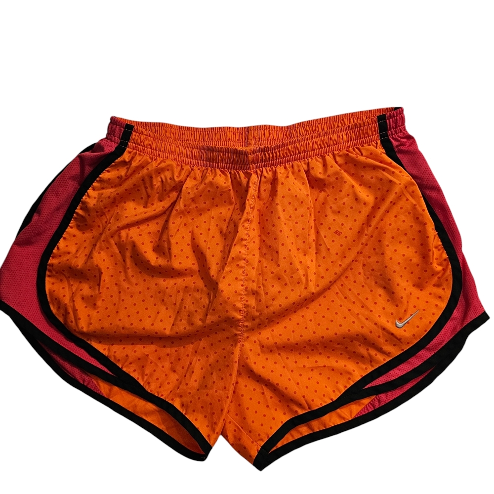 Nike Orange and Pink Athletic Running Shorts